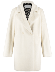 Mantel mit Reverskragen und Knöpfen