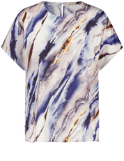 Damen Bluse mit kurzen Ärmeln