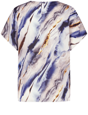 Damen Bluse mit kurzen Ärmeln