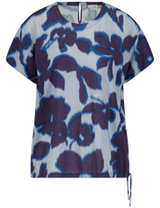 Damen Bluse mit kurzen Ärmeln