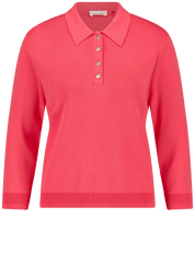 Damen Pullover mit Polokragen