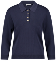 Damen Pullover mit Polokragen