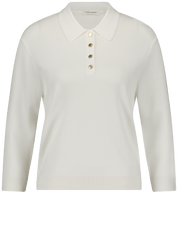 Damen Pullover mit Polokragen