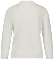 Damen Pullover mit Polokragen