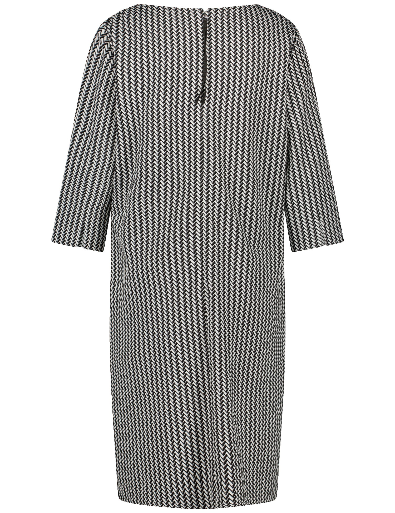 Damen Kleid mit kurzen Ärmeln aus Webstoff