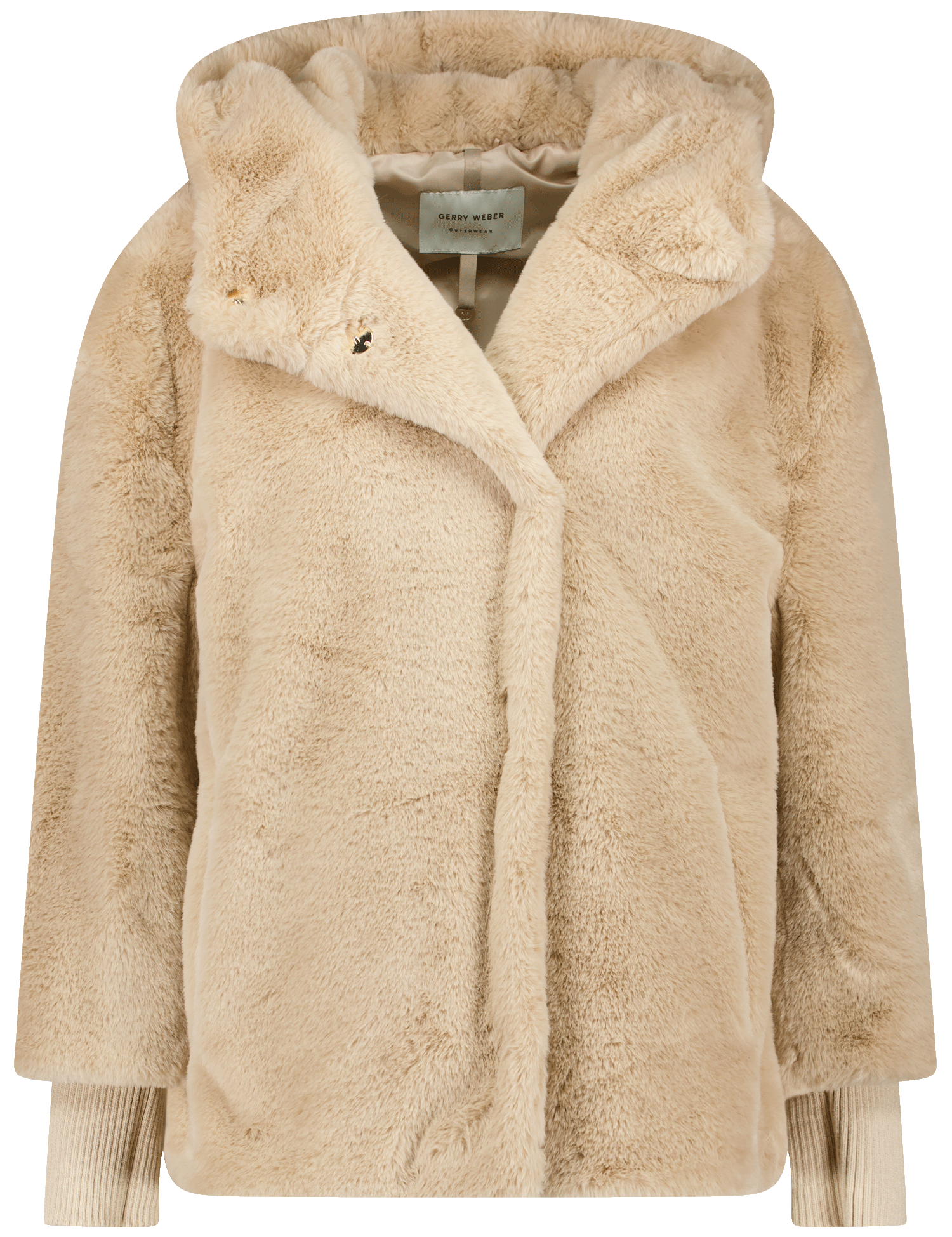 Damen Teddyjacke mit Kapuze