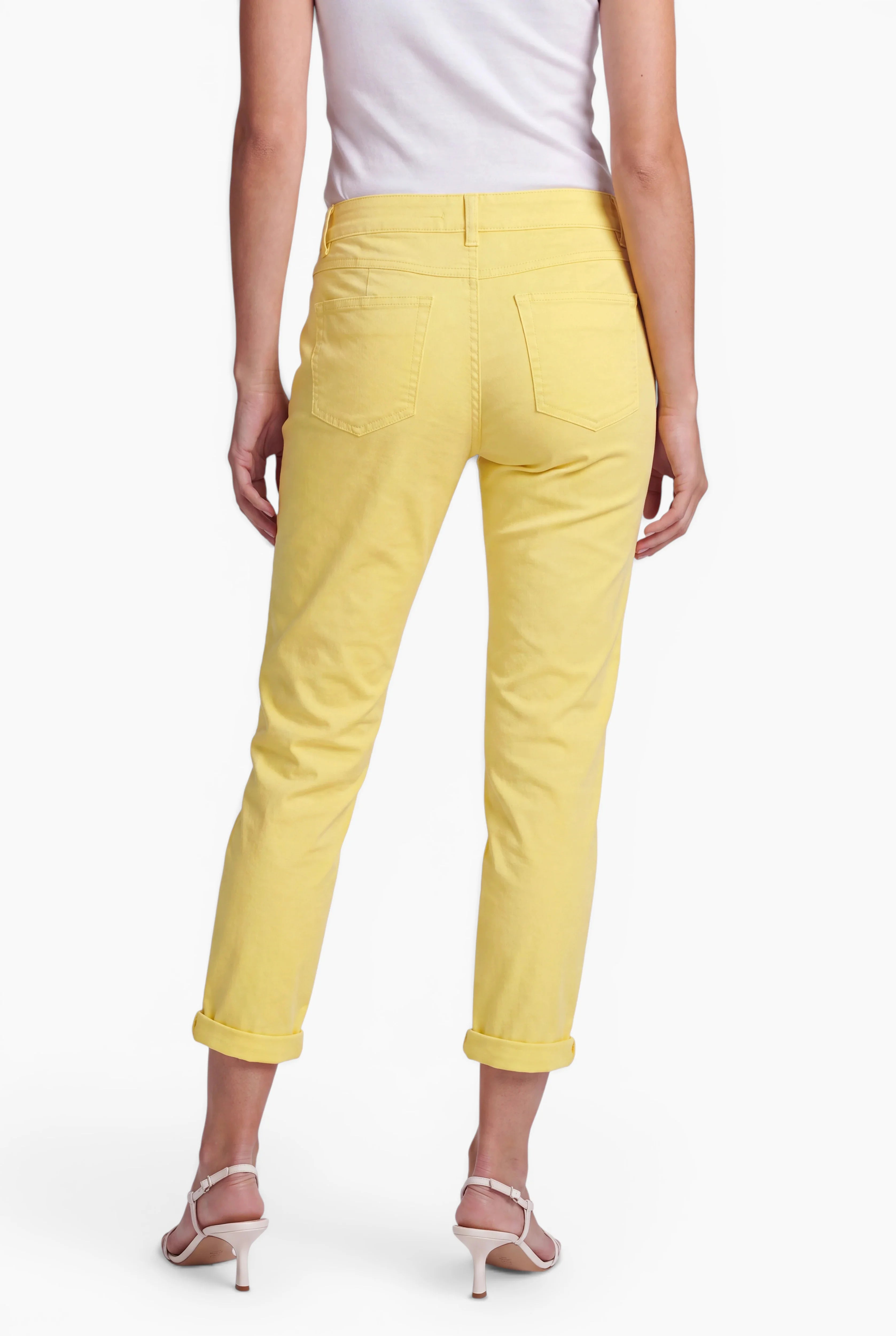 Kessy Chino-Hose aus Baumwollstretch mit Stoffgürtel