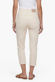 Schmal geschnittene Baumwollhose mit Stretchanteil