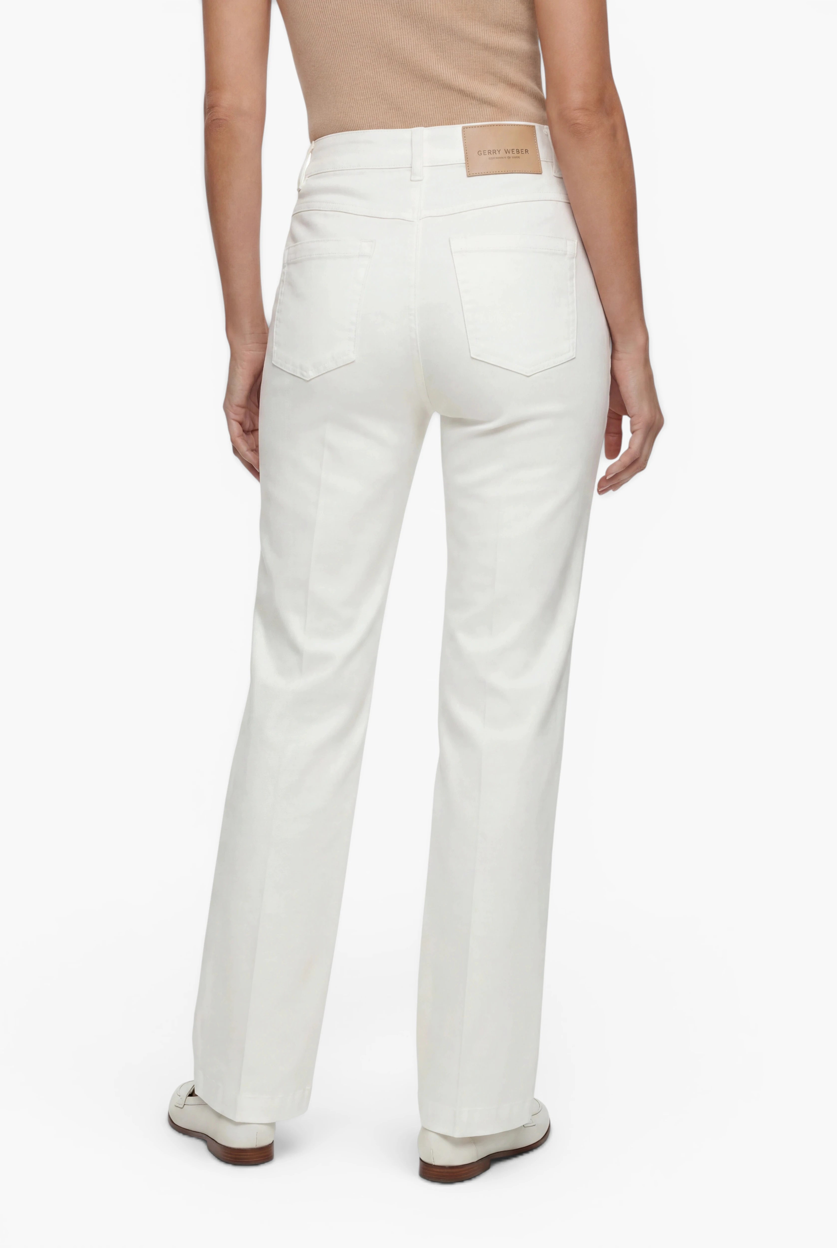 Chino-Hose mit geradem Bein und Stretchanteil