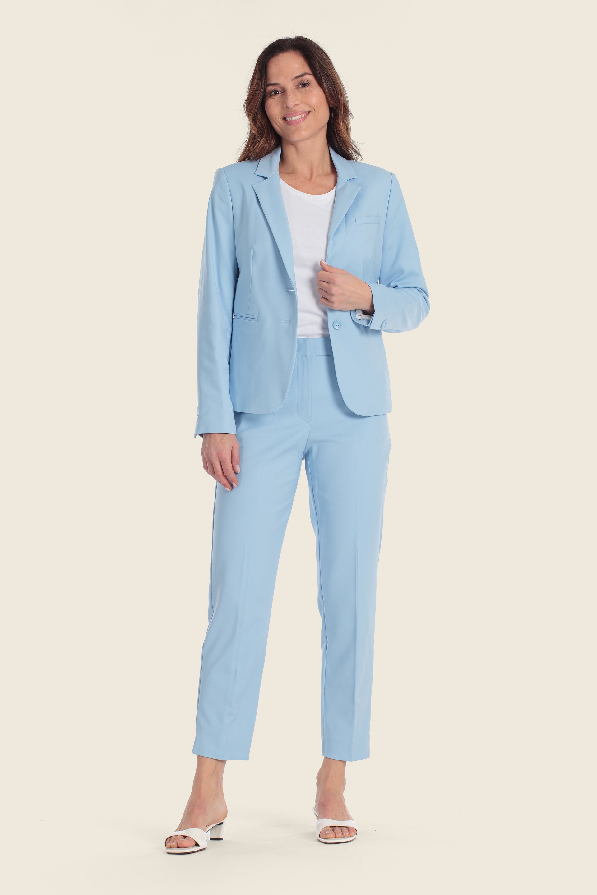 Kurzer Blazer Baumwollmischung