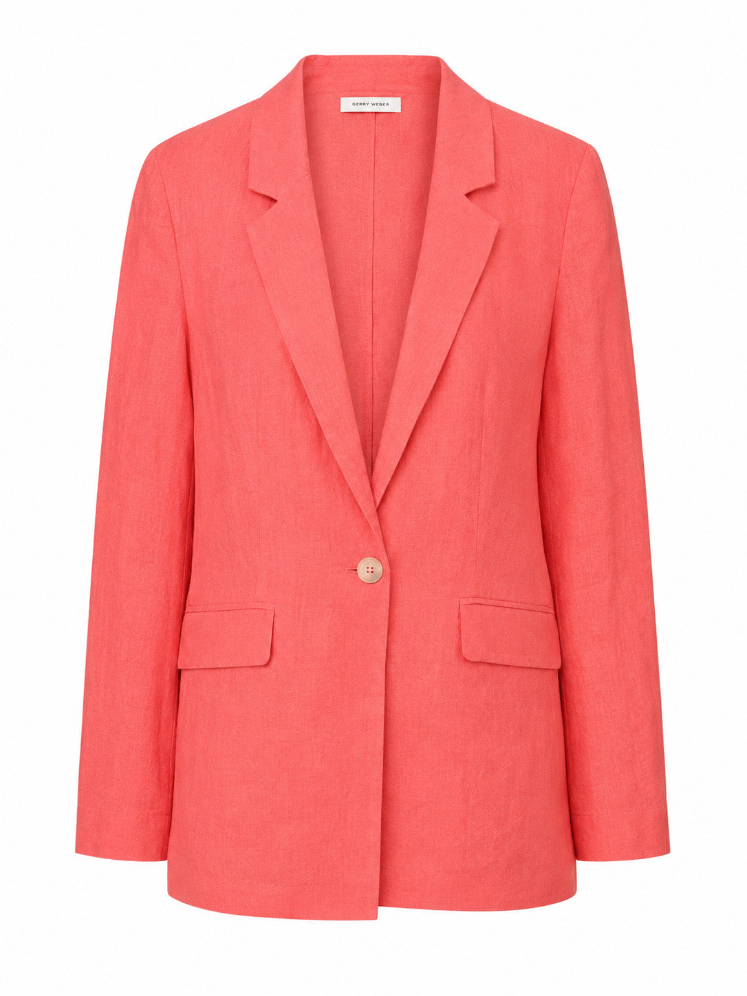 Leinenblazer mit fallendem Revers