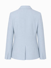 Leinenblazer mit fallendem Revers