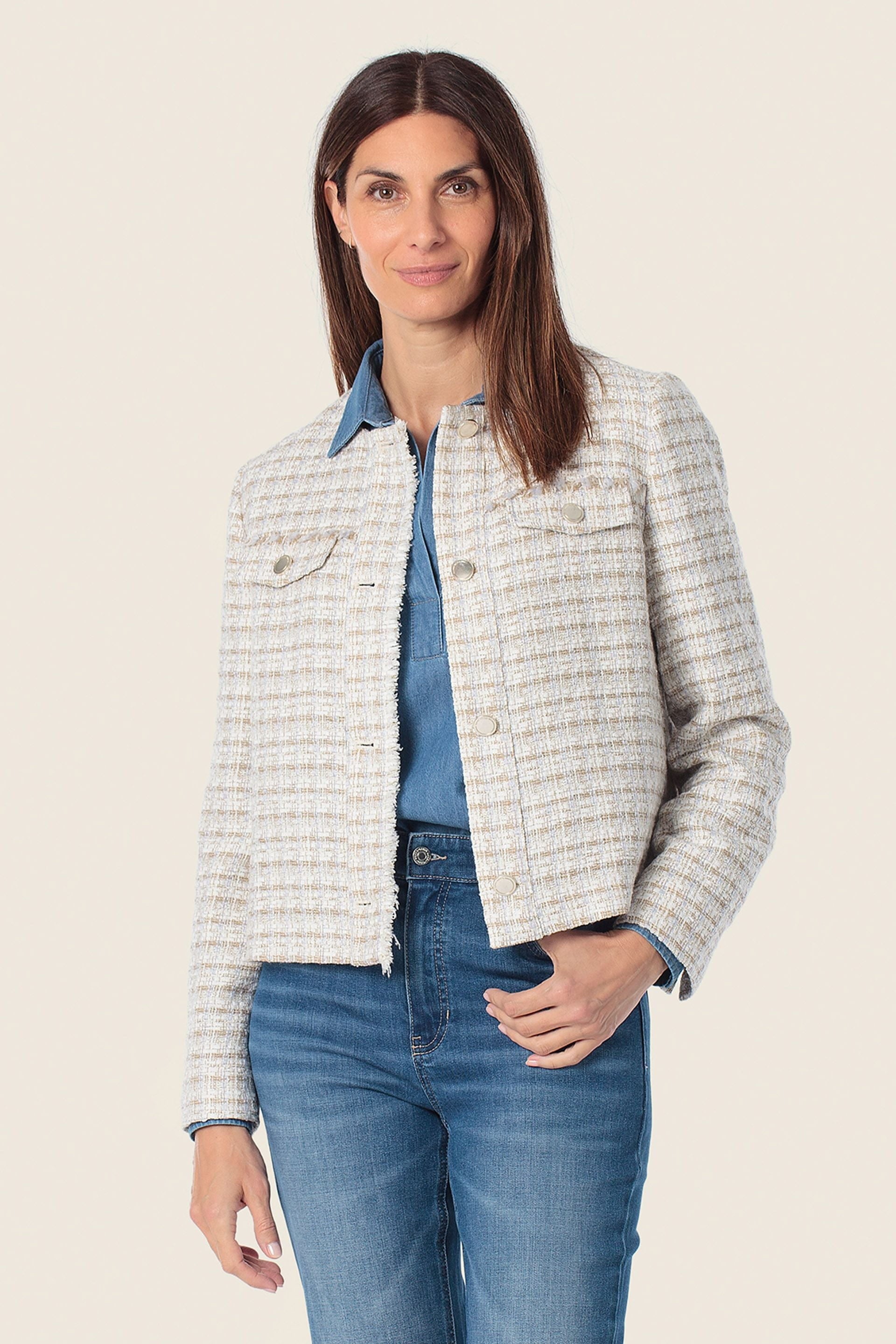 Kurzer Wollmantel mit Patch Taschen