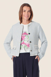 Elegante Bouclé-Jacke mit Knopfleiste von GERRY WEBER