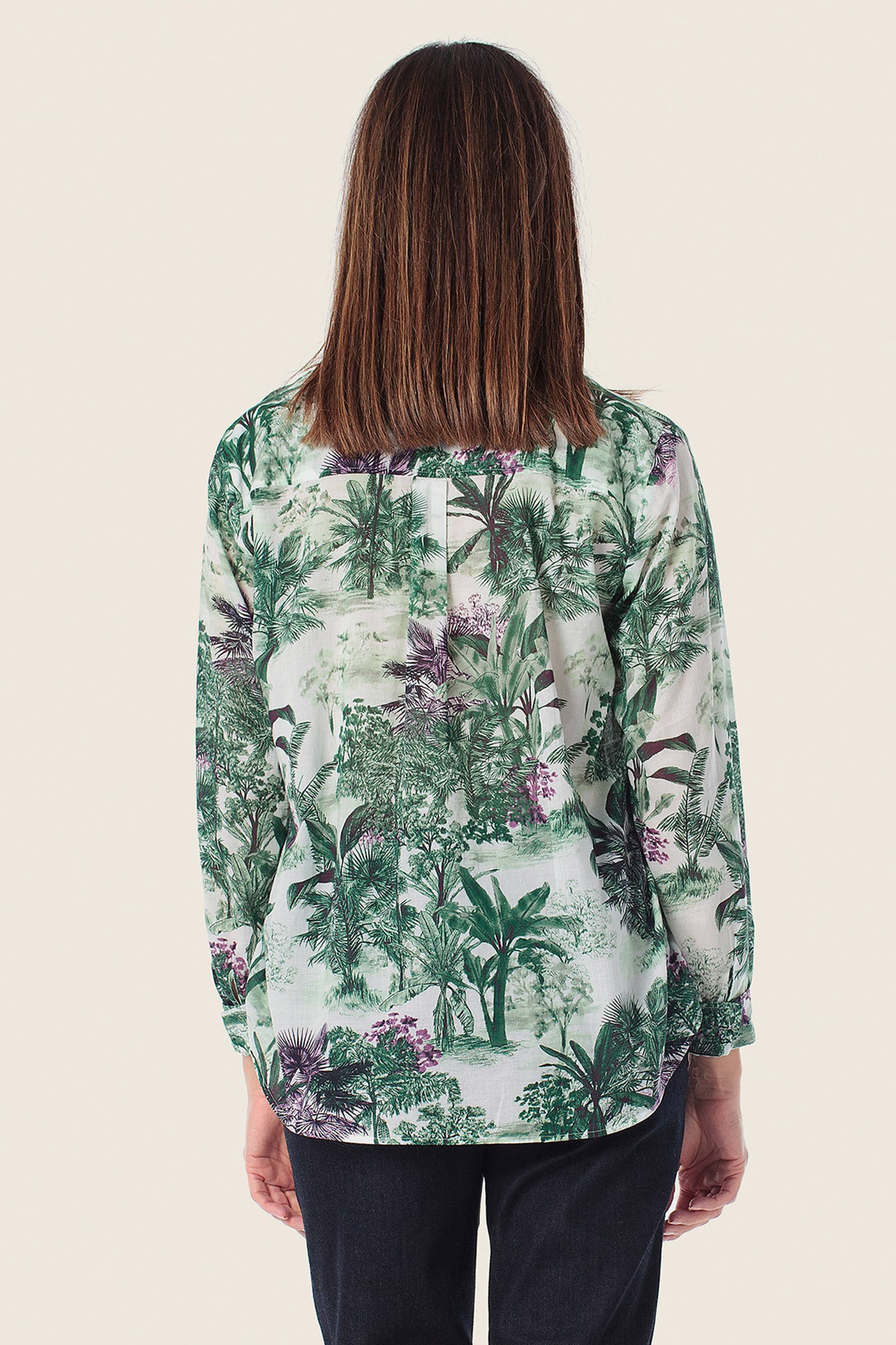 Langarm Bluse in Grüntönen von GERRY WEBER