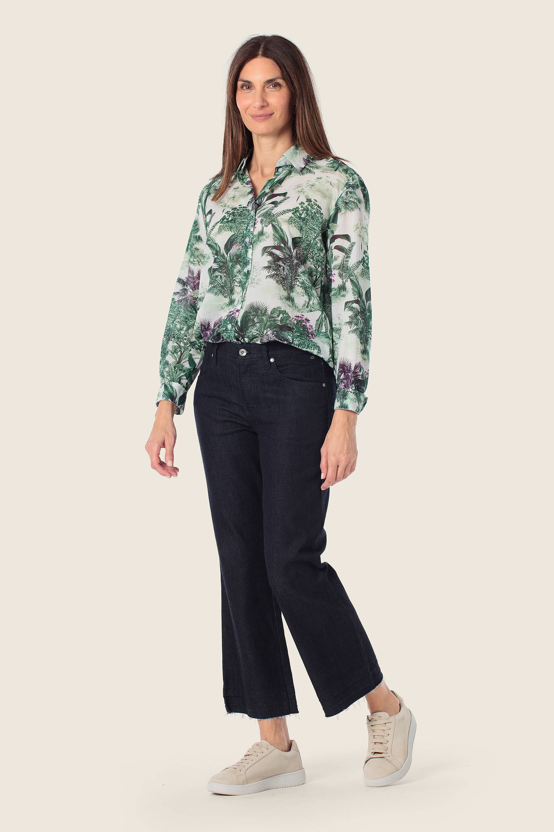 Langarm Bluse in Grüntönen von GERRY WEBER