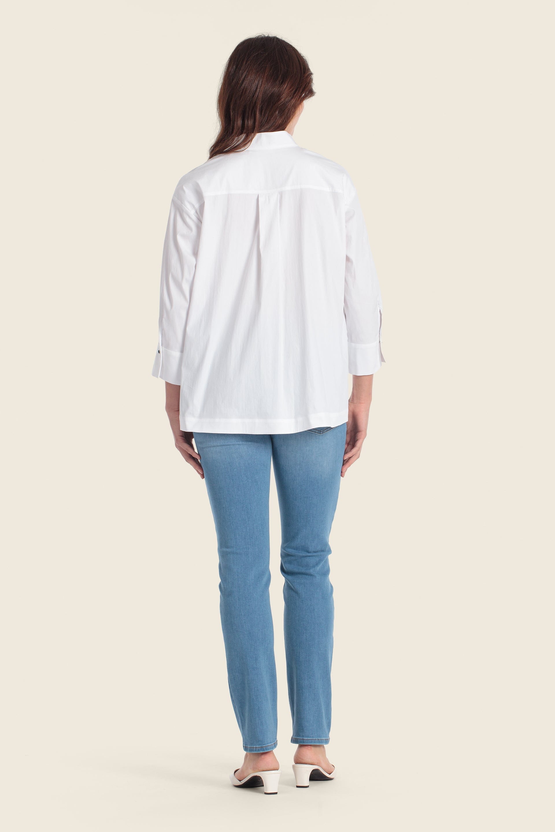 Baumwoll Bluse minimalistisch