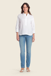 Baumwoll Bluse minimalistisch