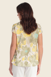 Bedruckte Viskosebluse mit Blumenmuster