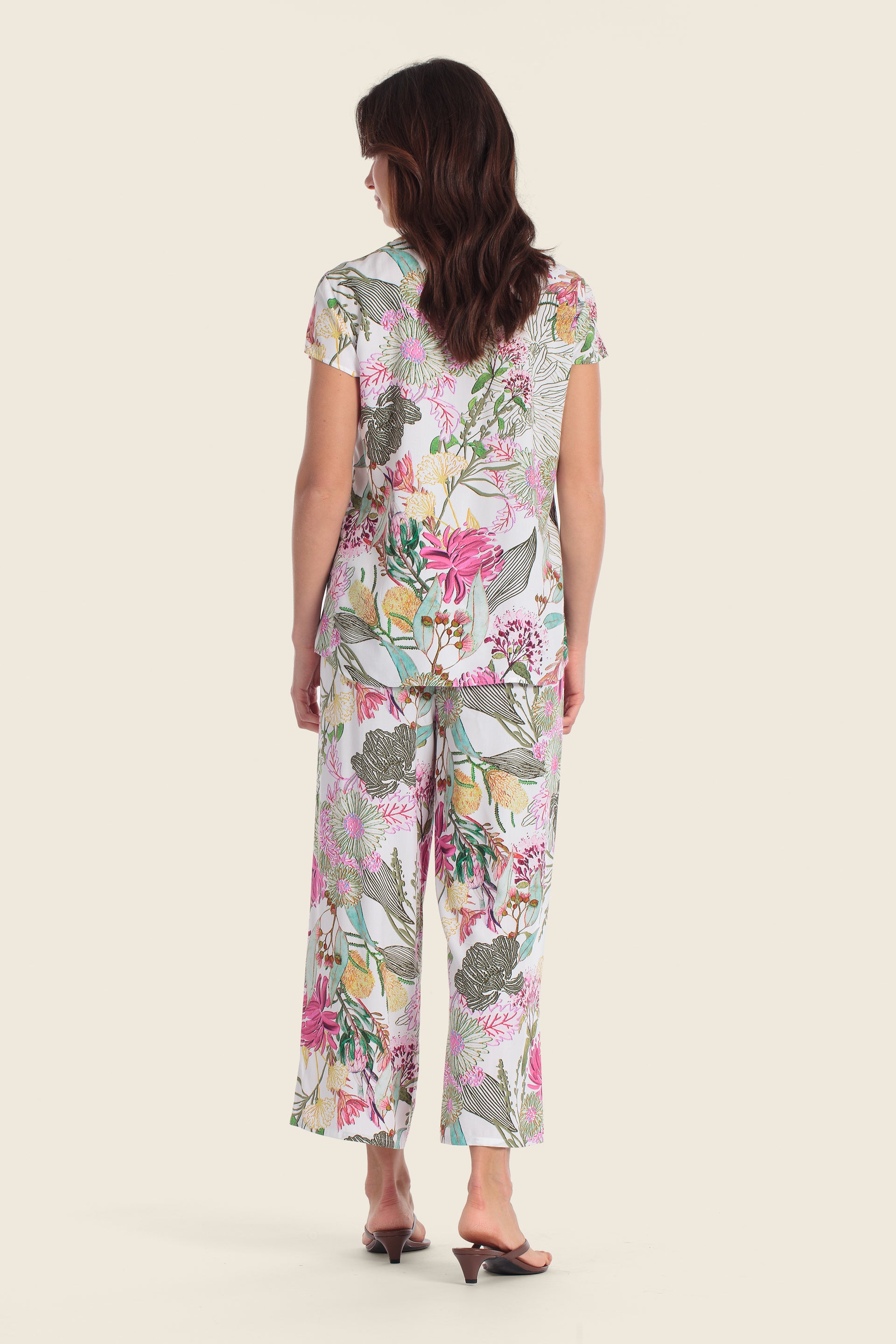 Bedruckte EcoVero™-Viskosebluse mit Blumenmuster