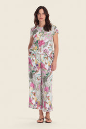 Bedruckte EcoVero™-Viskosebluse mit Blumenmuster