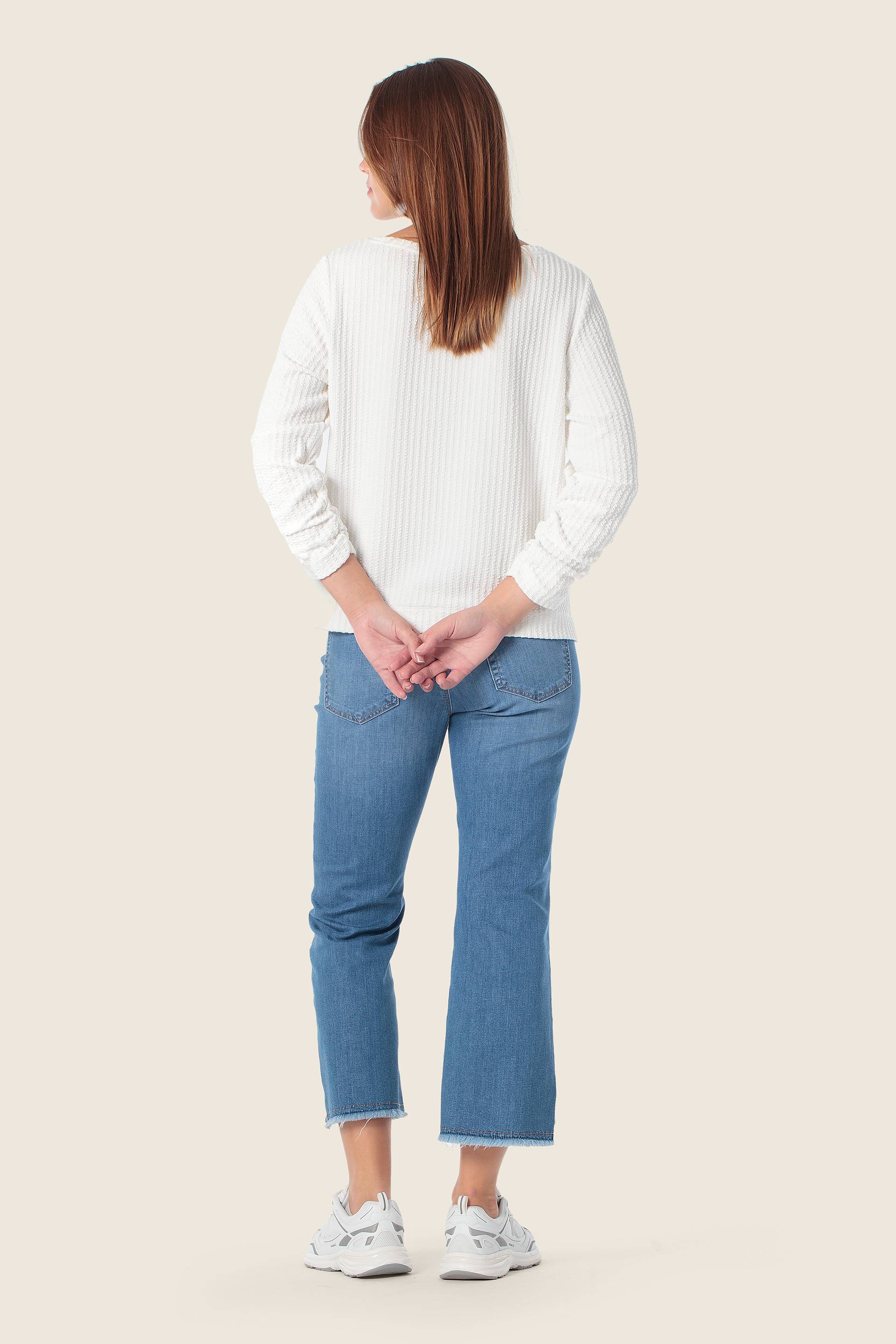 Langarmshirt mit Riffelmuster von GERRY WEBER