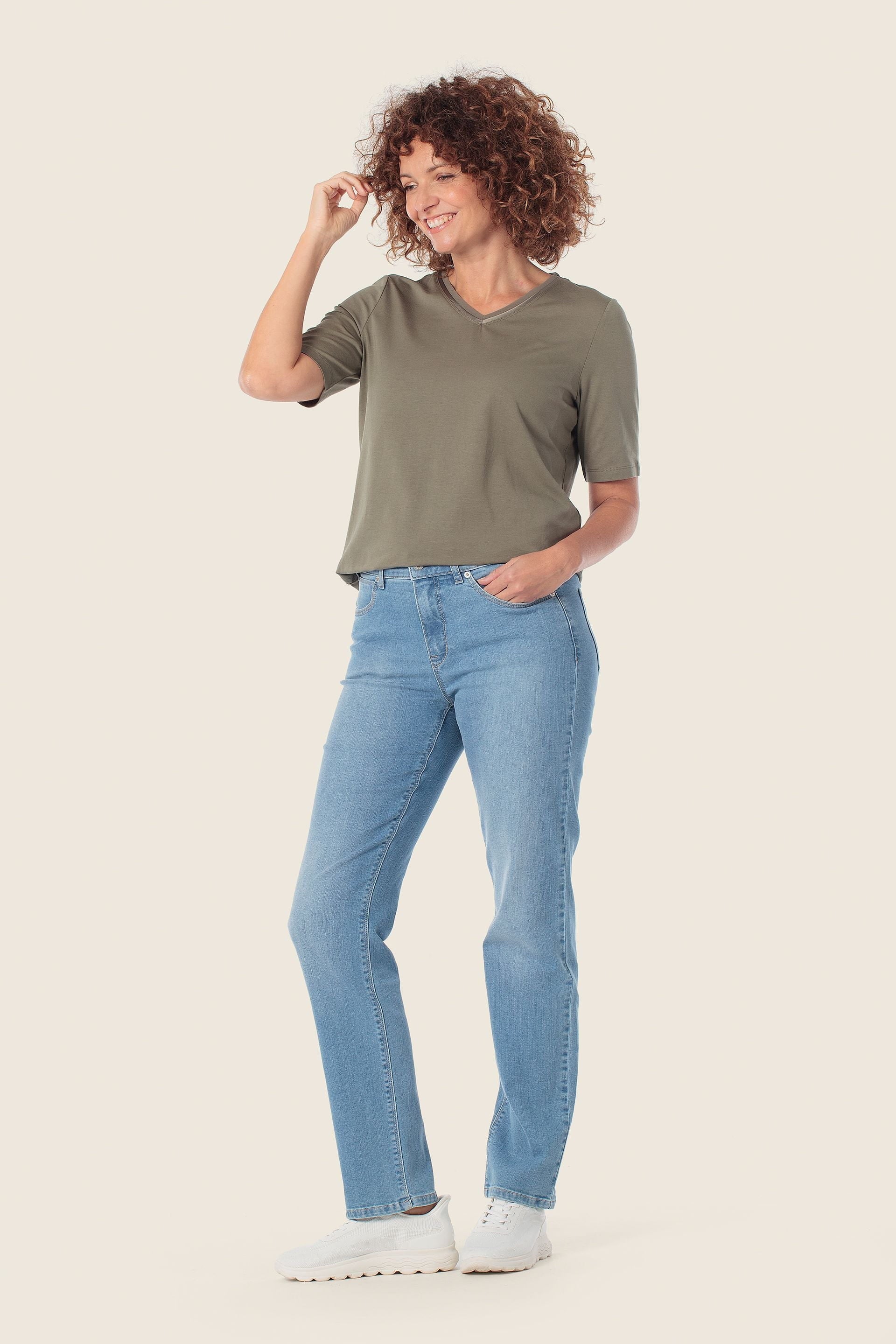 Weiches T-Shirt mit V-Ausschnitt von GERRY WEBER