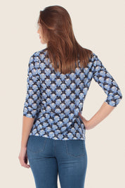 T-Shirt mit 3/4 Arm und Muster von GERRY WEBER