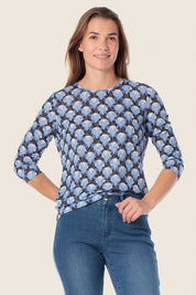 T-Shirt mit 3/4 Arm und Muster von GERRY WEBER