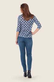 T-Shirt mit 3/4 Arm und Muster von GERRY WEBER
