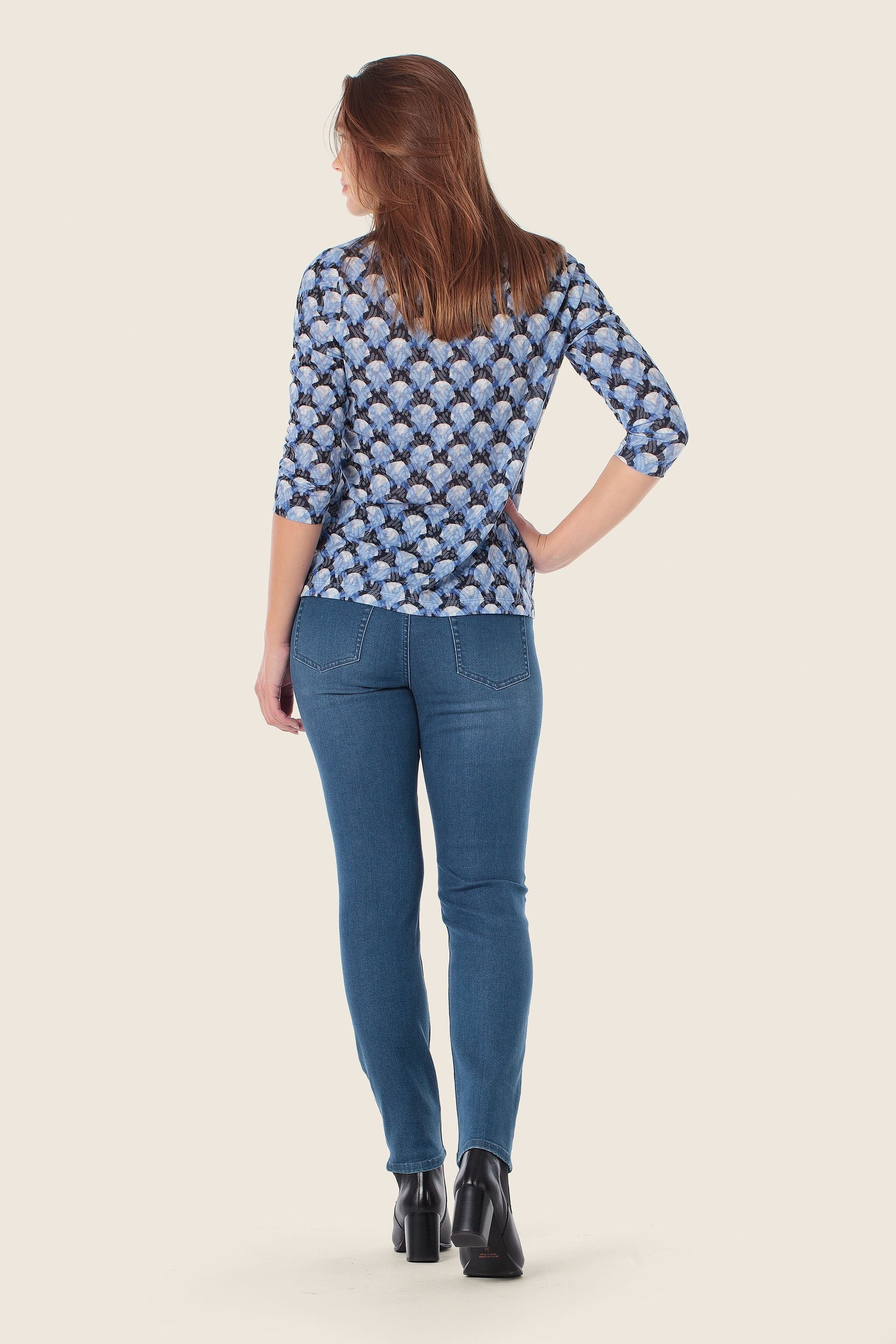 T-Shirt mit 3/4 Arm und Muster von GERRY WEBER