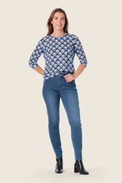 T-Shirt mit 3/4 Arm und Muster von GERRY WEBER