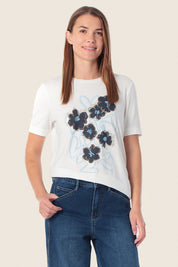 T-Shirt mit Blumen und Herzen von GERRY WEBER