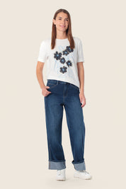 T-Shirt mit Blumen und Herzen von GERRY WEBER