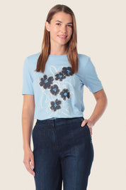 T-Shirt mit Blumen und Herzen von GERRY WEBER