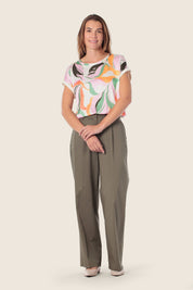 T-Shirt mit abstraktem Muster in Frühlingsfarben von GERRY WEBER