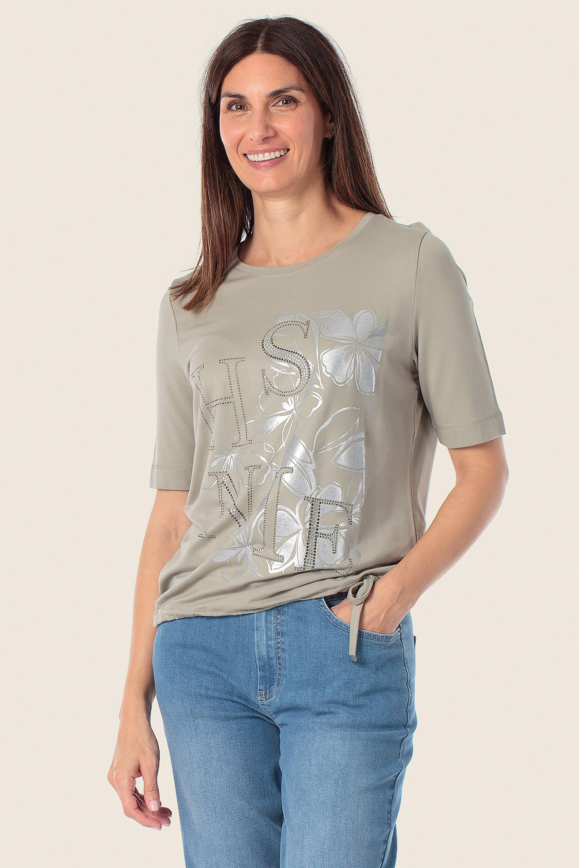 T-Shirt mit schimmerndem Aufdruck von GERRY WEBER