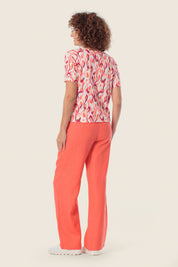 Bedrucktes T-Shirt mit Ikat-Muster