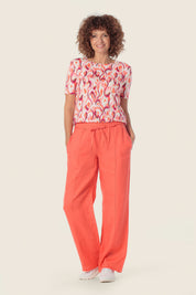 Bedrucktes T-Shirt mit Ikat-Muster