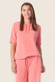 Scuba-Jersey-T-Shirt mit Tasche