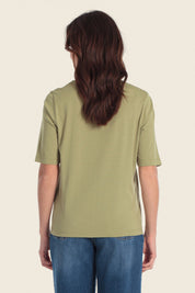 T-Shirt aus Baumwollmischgewebe mit „Sunshine“-Aufdruck