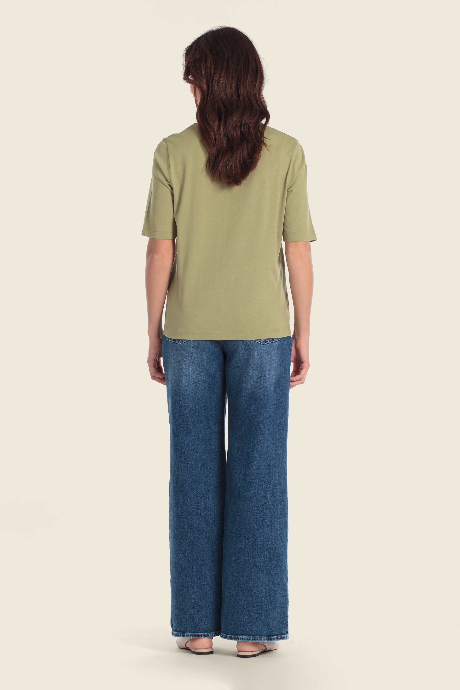T-Shirt aus Baumwollmischgewebe mit „Sunshine“-Aufdruck