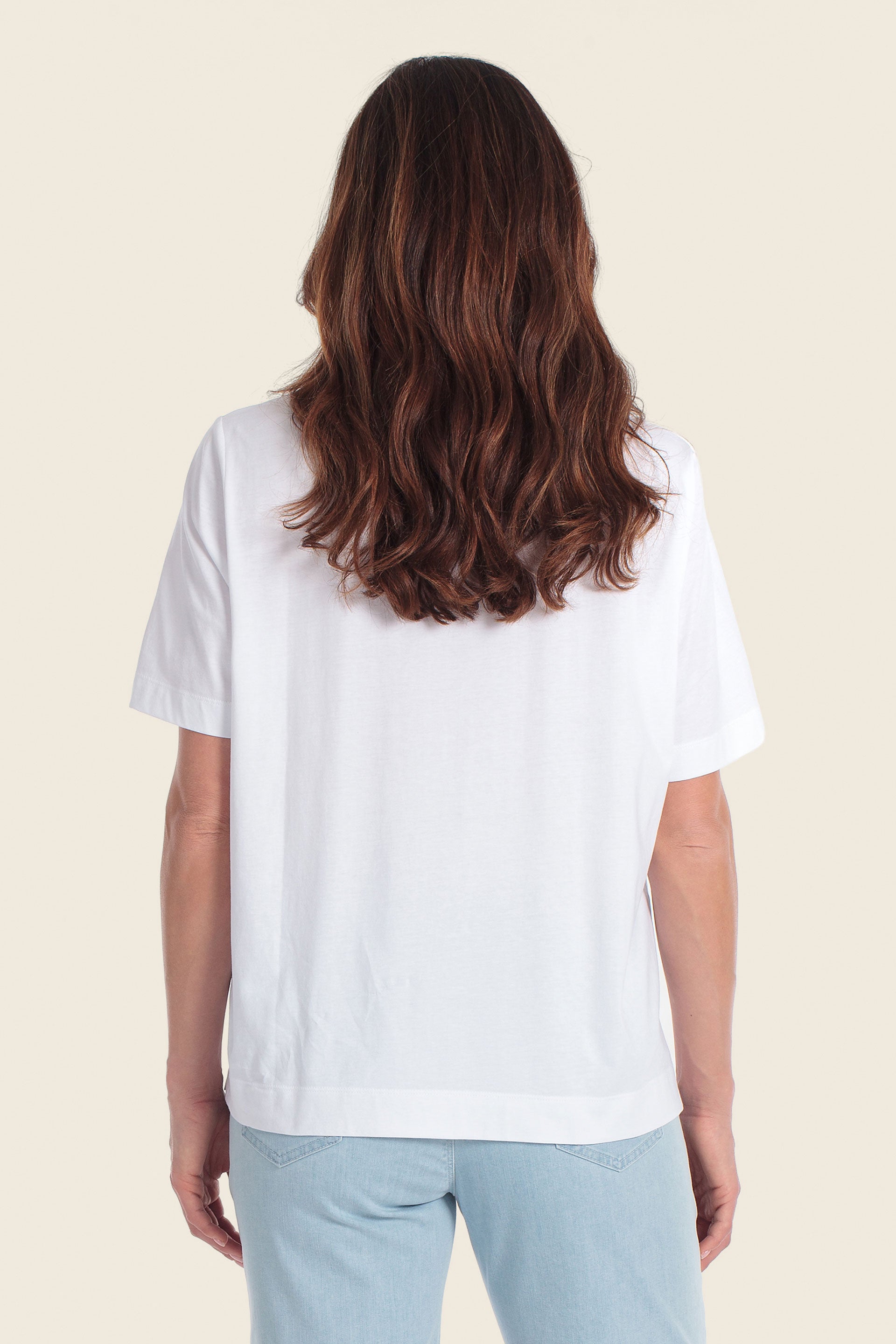 Baumwoll-T-Shirt mit Blumenmuster