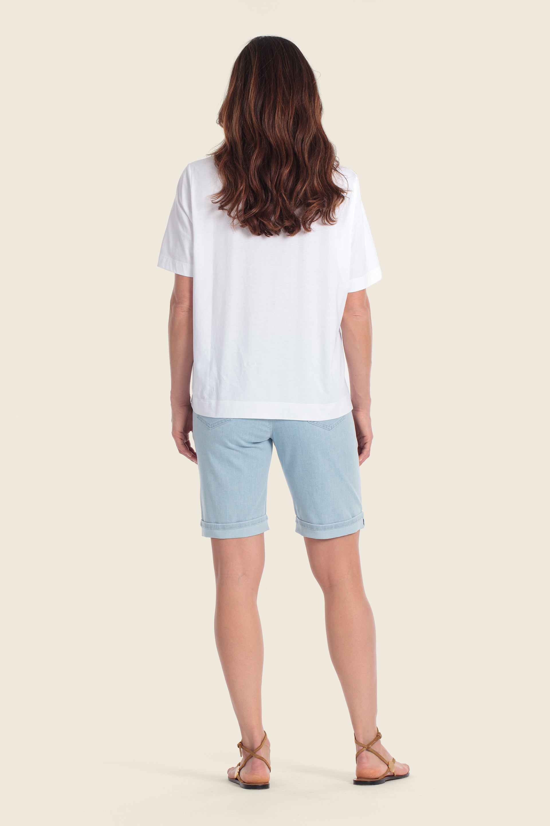 Baumwoll-T-Shirt mit Blumenmuster