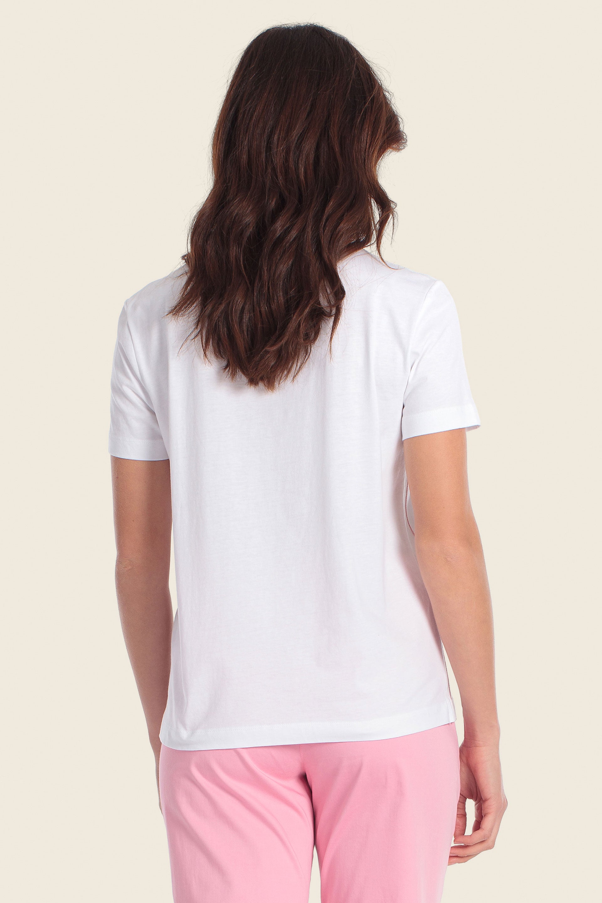Baumwoll-T-Shirt mit Blumenmuster