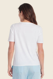 Bedrucktes T-Shirt mit abstraktem Design
