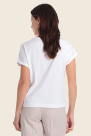 Bedrucktes T-Shirt mit Schriftzugdesign