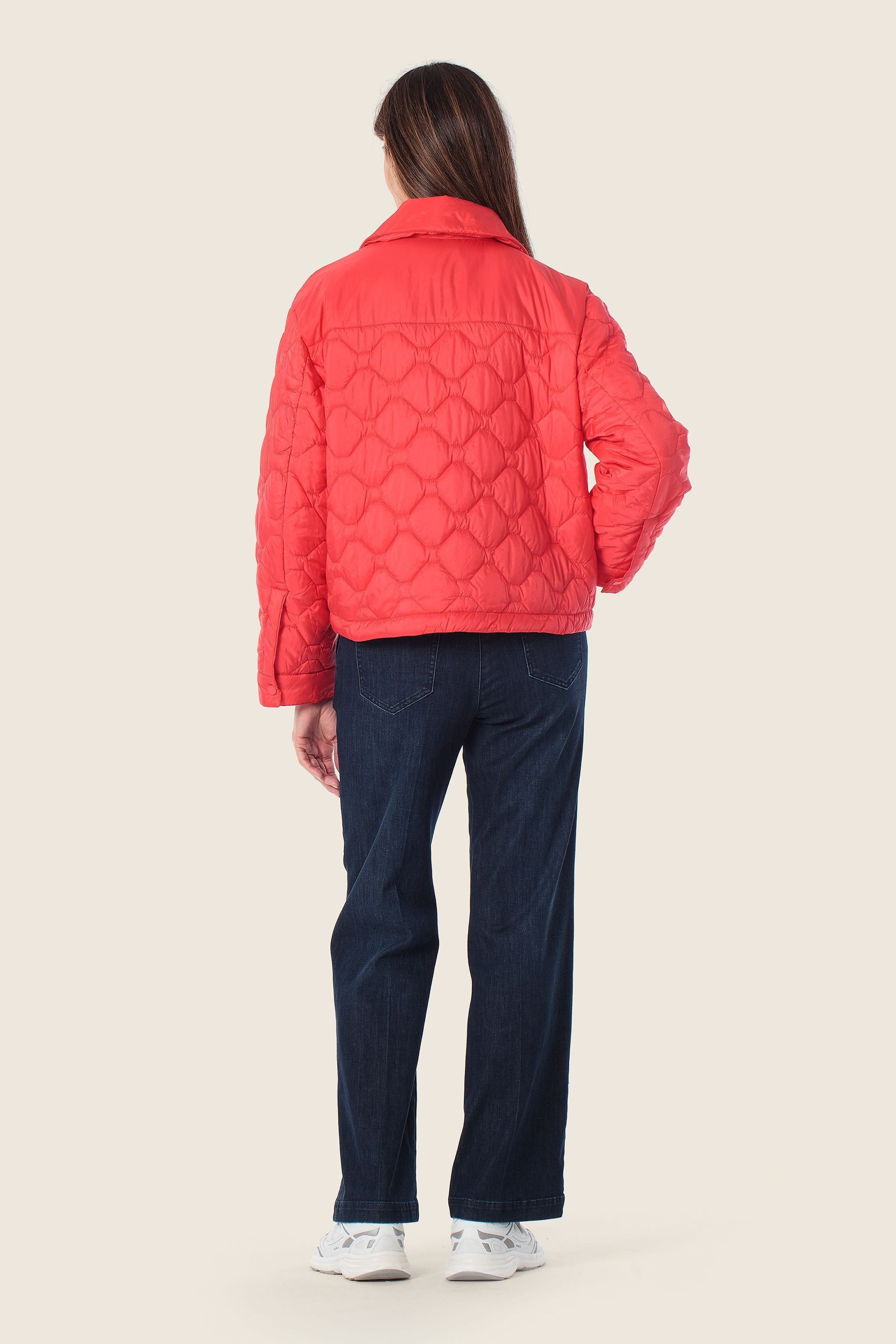 Steppjacke Rautenmuster & Druckknöpfe von GERRY WEBER