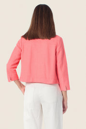 Jacke aus Baumwollmischgewebe mit aufgesetzten Taschen