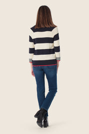 Pullover mit breiten Streifen